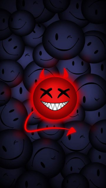 Devil Smile iPhone Wallpaper