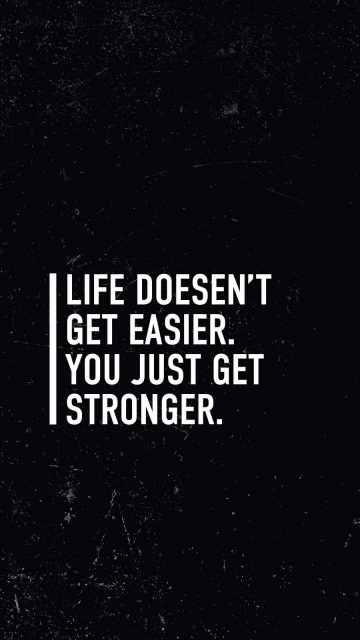 Get Stronger Quote iPhone Wallpaper