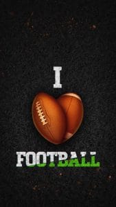 I Love Football iPhone Wallpaper