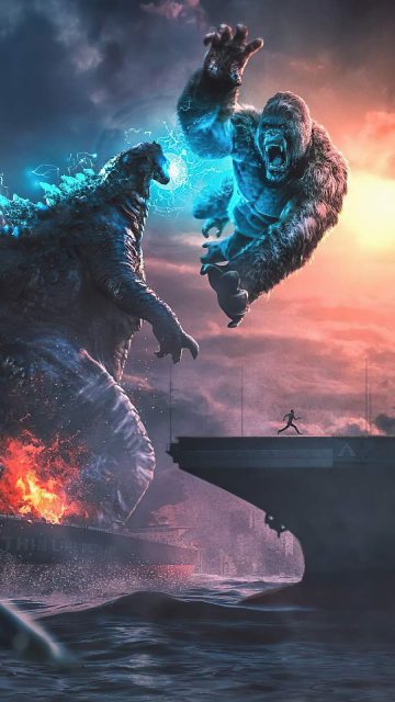 Kong v Godzilla iPhone Wallpaper
