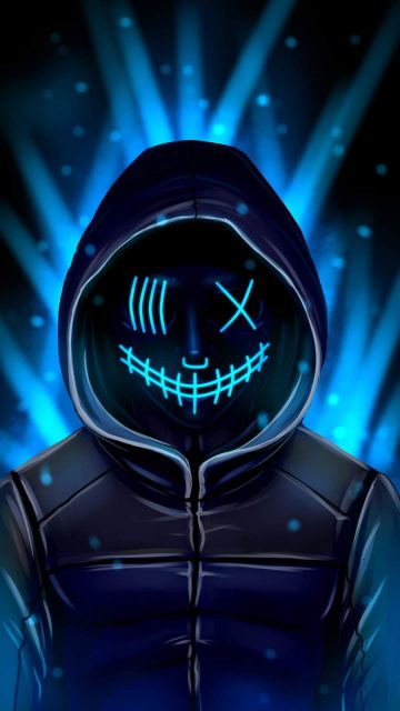 Masked Hoodie Guy iPhone Wallpaper