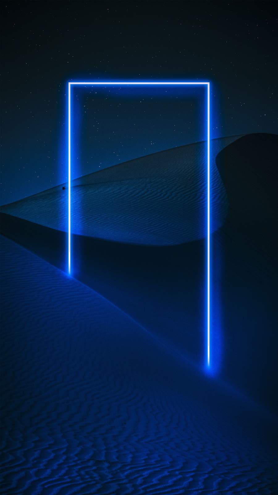 Neon Desert iPhone Wallpaper