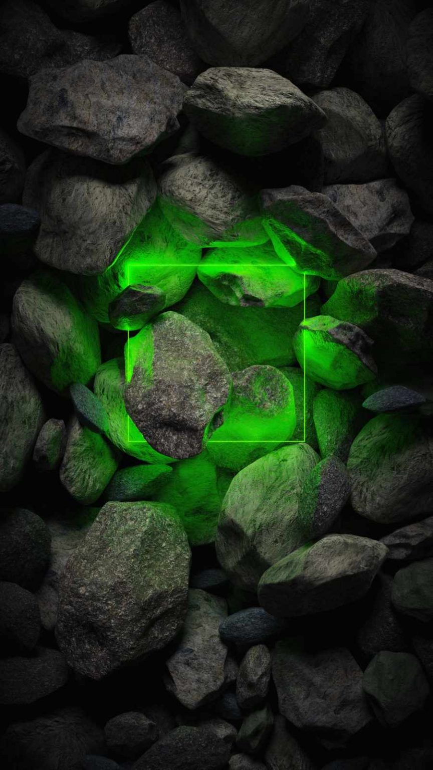 Neon Green Stone Light - IPhone Wallpapers : iPhone Wallpapers