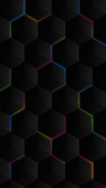 Neon Hexagon RGB Light