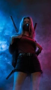 Ninja Girl iPhone Wallpaper