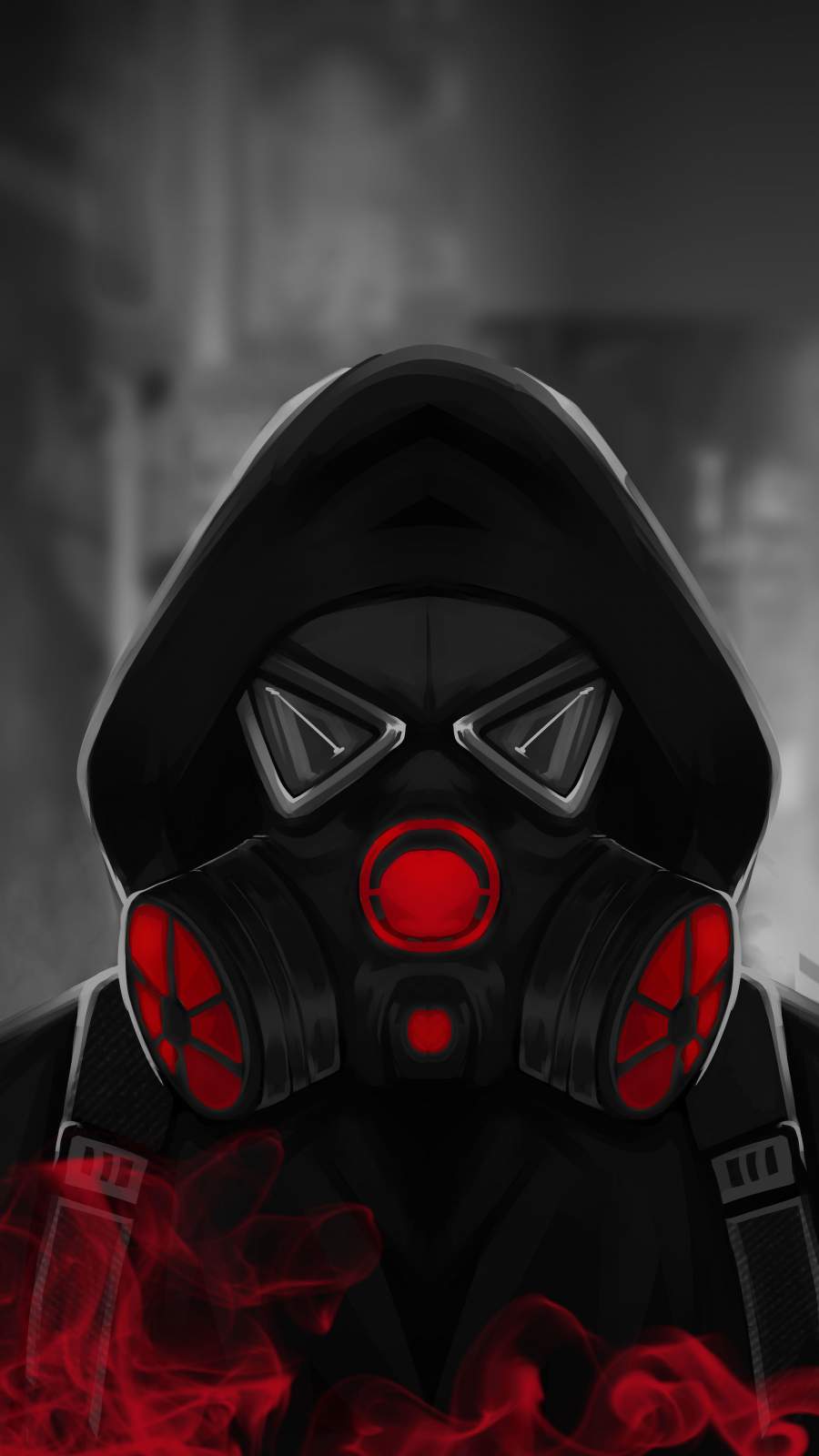 Smoke Mask Hoodie Guy