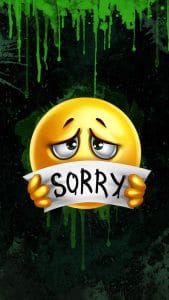 Sorry iPhone Wallpaper