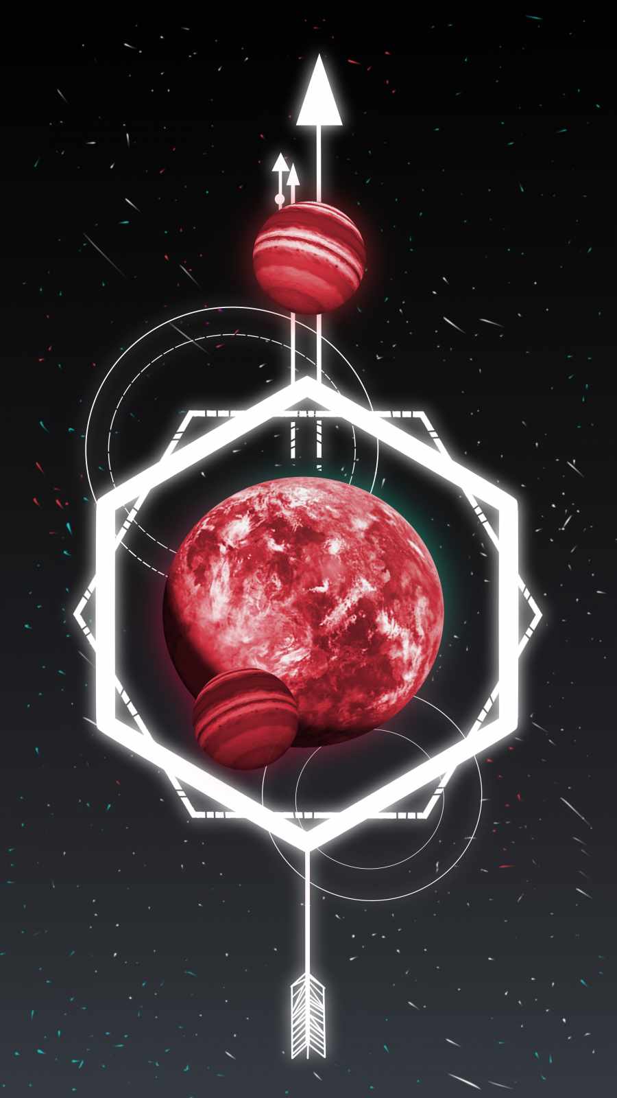 Space Geometry iPhone Wallpaper