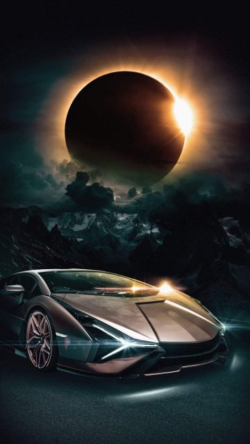 Sportscar Eclipse iPhone Wallpaper