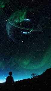 Watching Stars iPhone Wallpaper