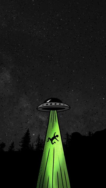 Alien Hijack iPhone Wallpaper