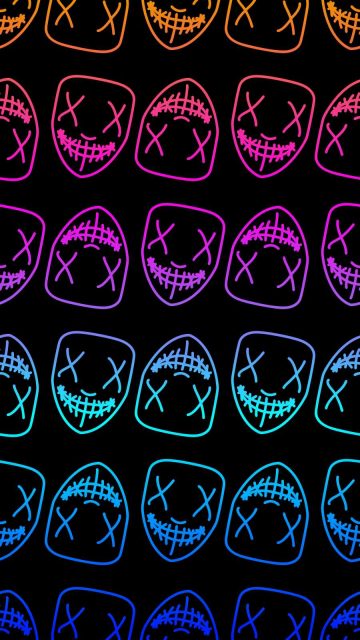 Amoled Neon Masks