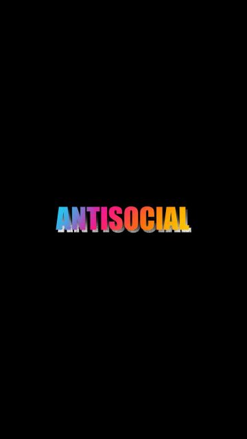 Antisocial iPhone Wallpaper