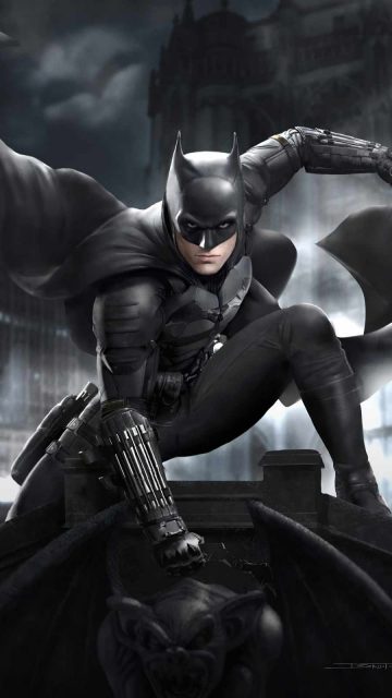 Batman Battinson iPhone Wallpaper