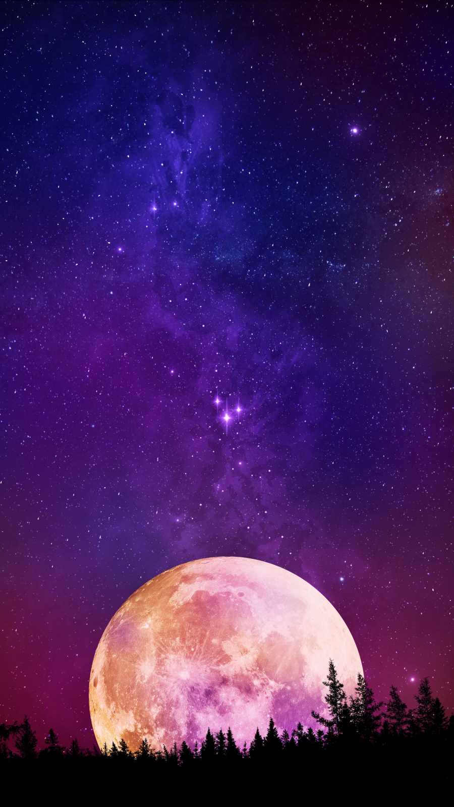 Big Moon View iPhone Wallpaper