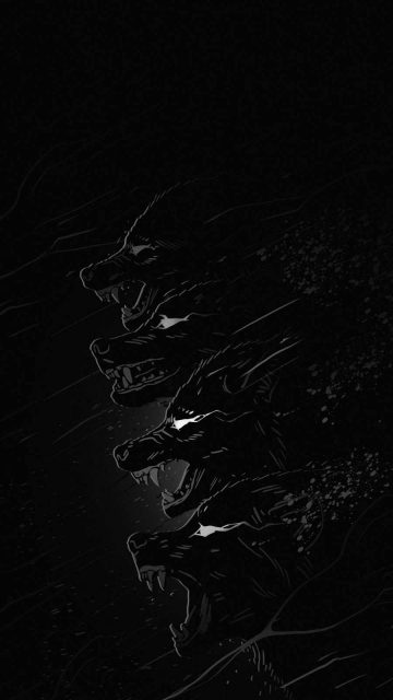 Black Wolf iPhone Wallpaper