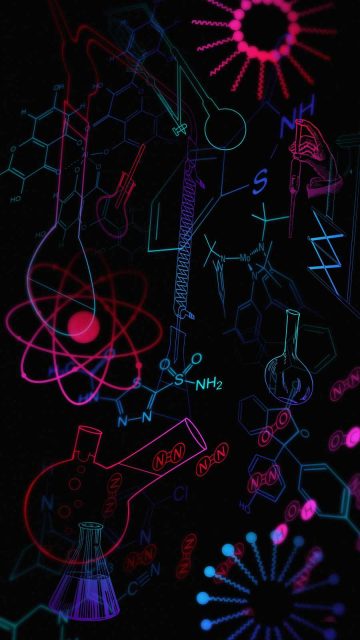 Chemistry Art iPhone Wallpaper