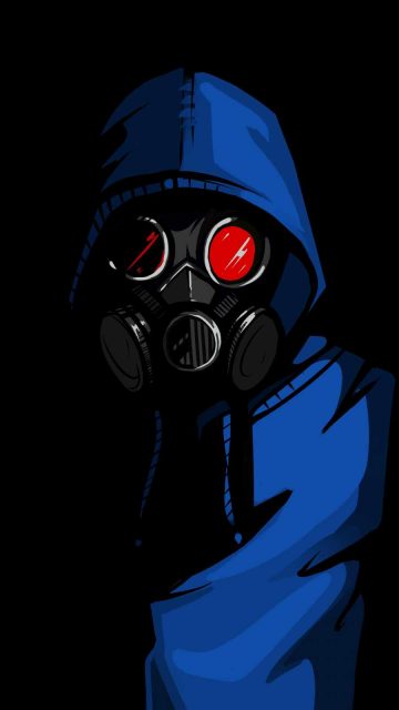 Dark Hoodie Gas Mask