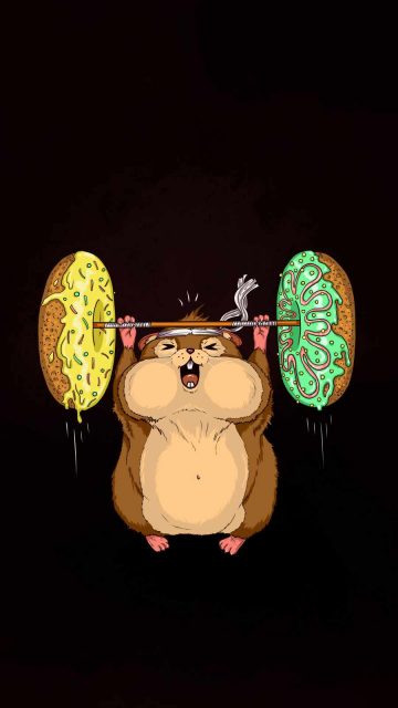Donut Gym iPhone Wallpaper