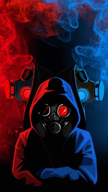 Hoodie Gas Mask People