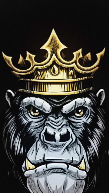 King Gorilla iPhone Wallpaper
