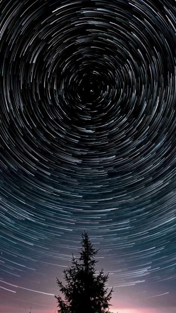 Long Exposure Spiral Stars