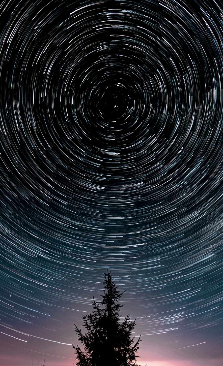 Long Exposure Spiral Stars