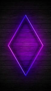 Neon Rhombus Wood