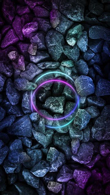 Neon Stones Wallpaper