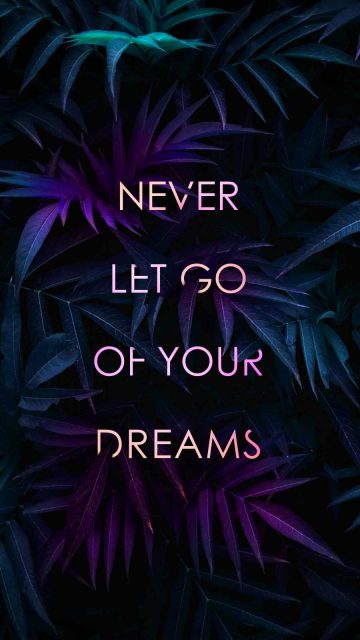 Never Let go of Your Dreams