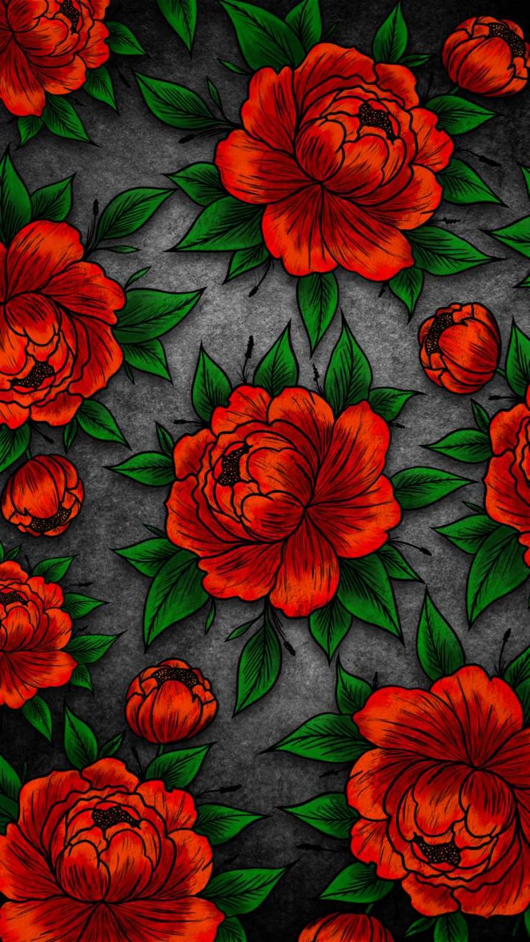 Red Flowers IPhone Wallpaper IPhone Wallpapers iPhone Wallpapers