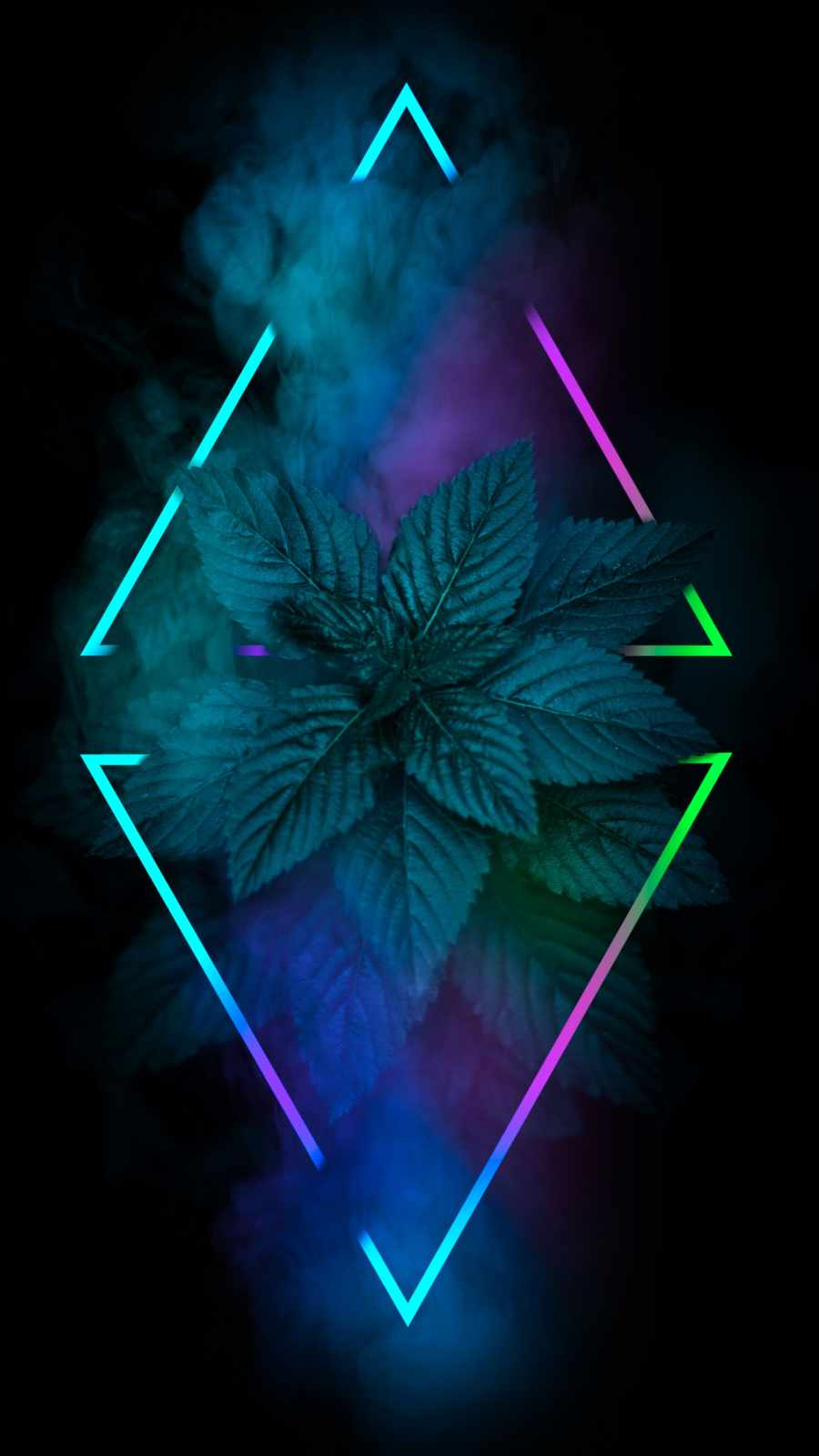 Rhombus Neon Nature