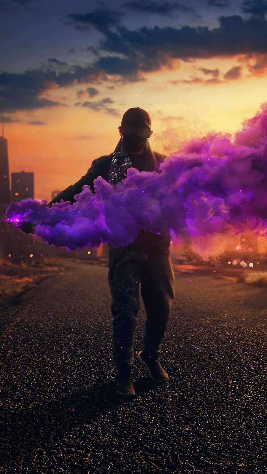 Smoke Guy iPhone Wallpaper