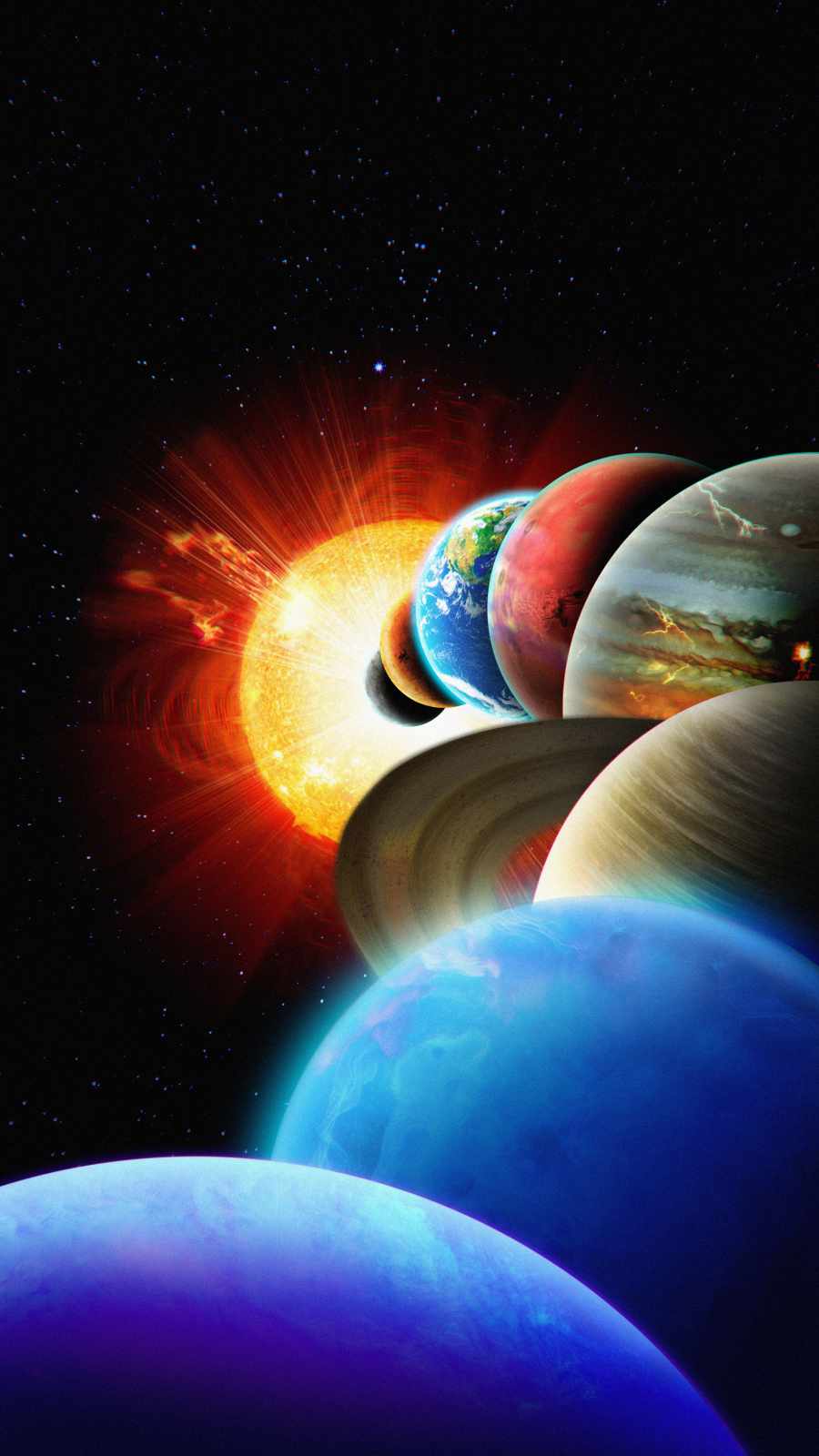 Solar System Wallpaper Phone 3082