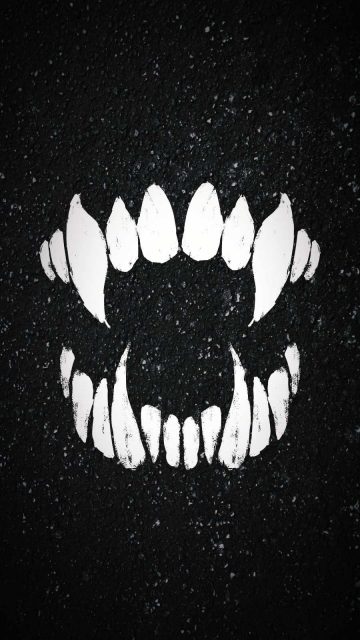 Vampire Tooth iPhone Wallpaper