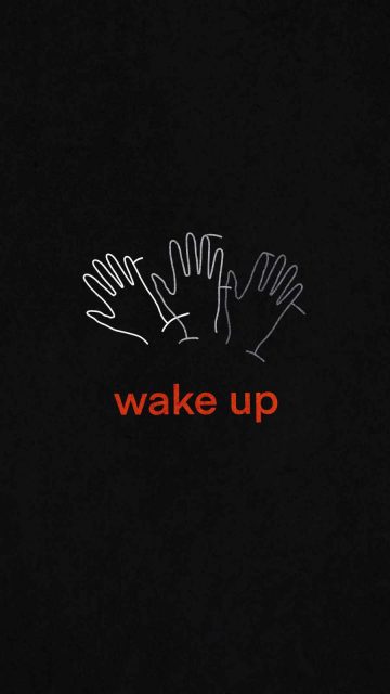 Wake UP iPhone Wallpaper