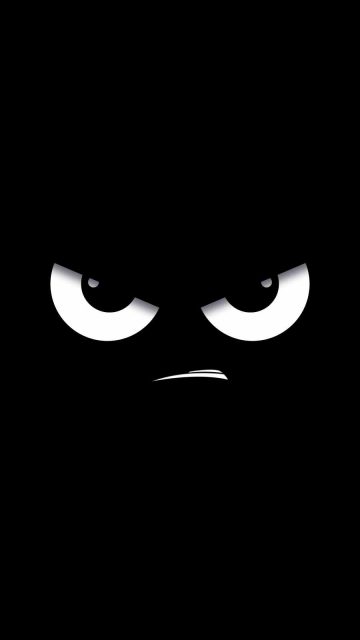 Angry Face iPhone Wallpaper