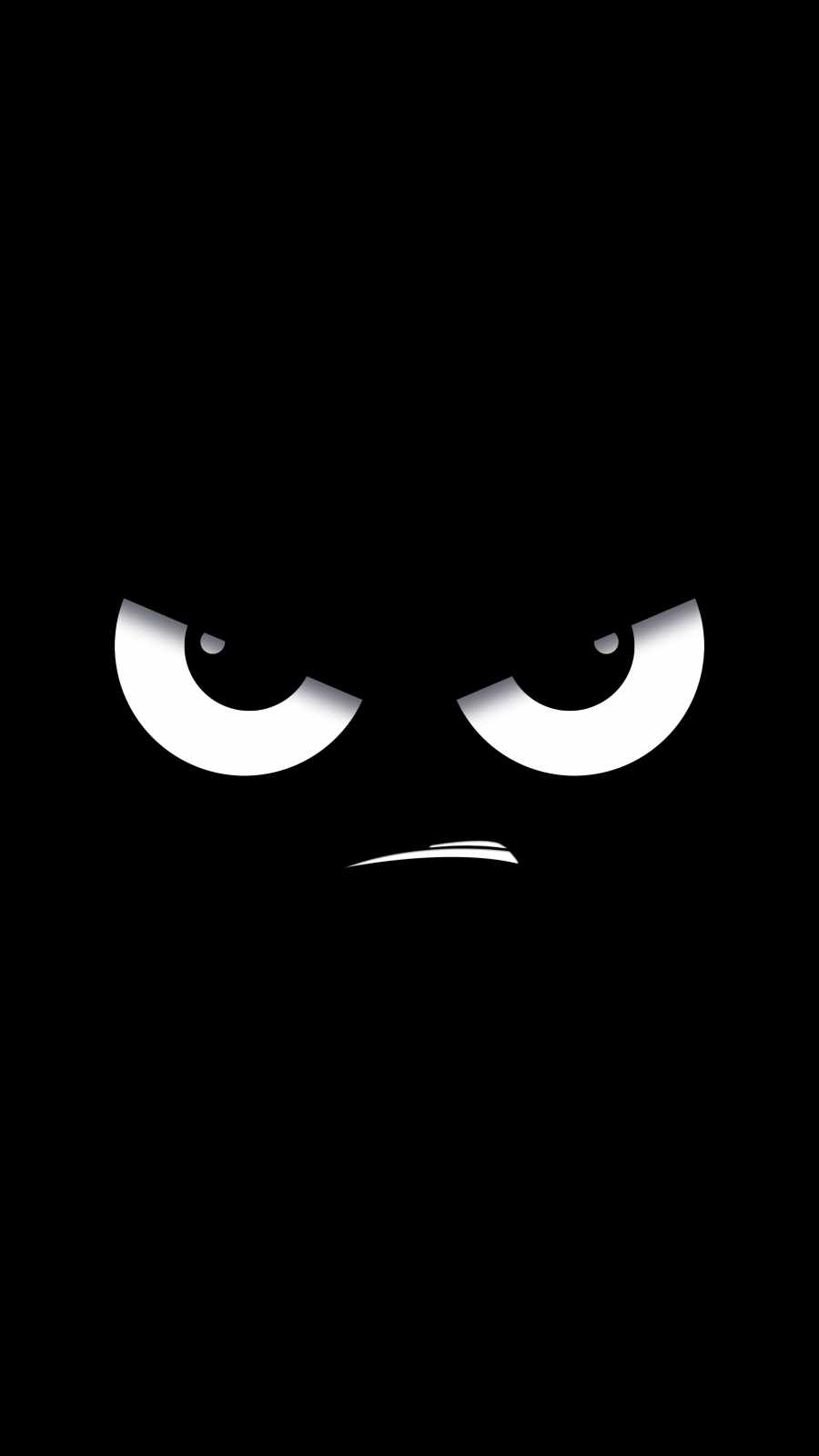 Angry Face iPhone Wallpaper