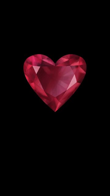 Diamond Heart iPhone Wallpaper