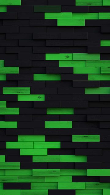 Green Blocks Wooden