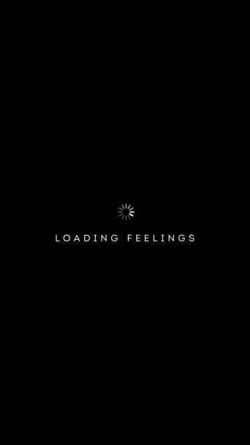 Loading Feelings iPhone Wallpaper