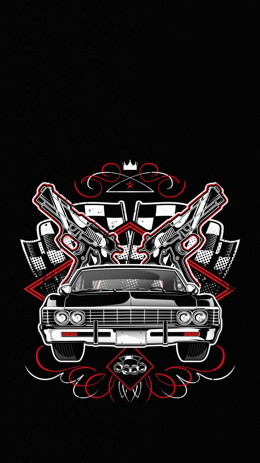 Low Rider Classic Car  iPhone Wallpapers