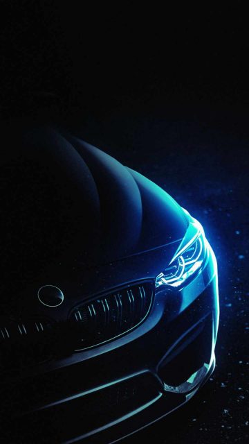 Neon BMW iPhone Wallpaper