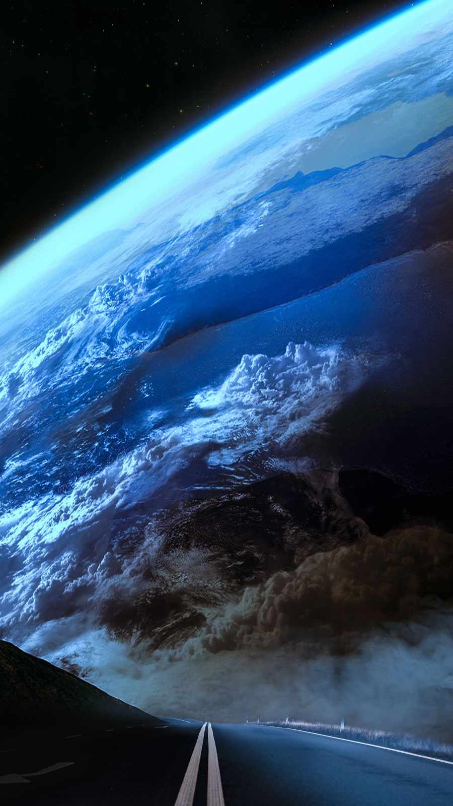 Road to Earth iPhone Wallpaper