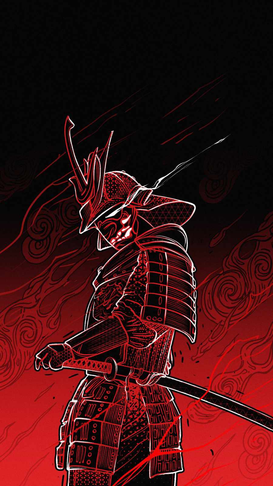 Samurai Art iPhone Wallpaper