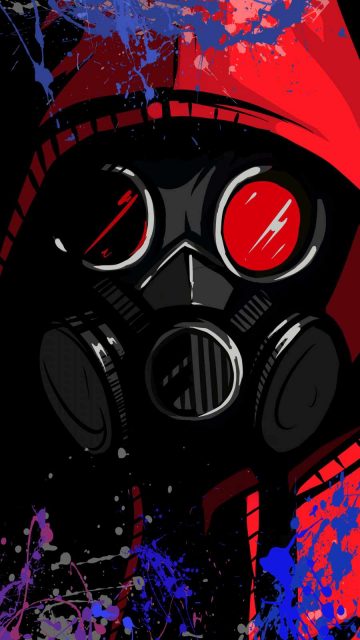 Toxic Mask iPhone Wallpaper