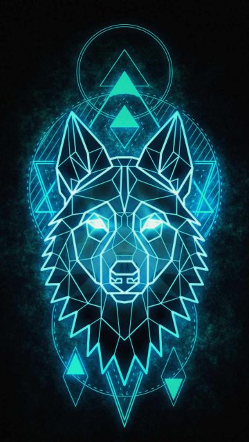 Alpha Wolf Art iPhone Wallpaper