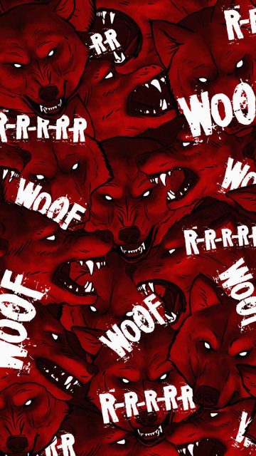 Angry Wolfs iPhone Wallpaper