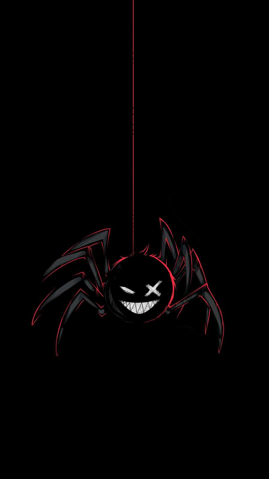 Black Spider iPhone Wallpaper