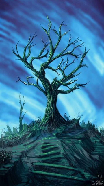 Dead Tree Art iPhone Wallpaper